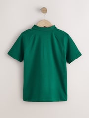 أخضر/أبيض - قميص بولو بكُم قصير بألوان متعارضة (3-16 سنة) - صورة 6 من 8