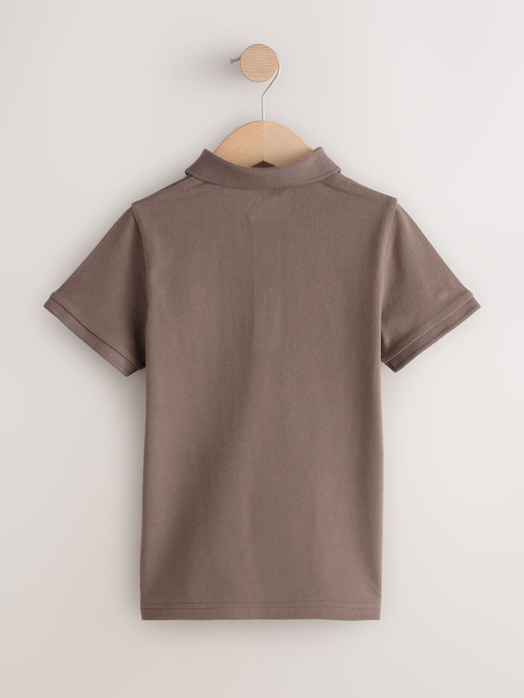 Buy Stag Mink Brown Short Sleeve Polo Shirt (3-16yrs) from the