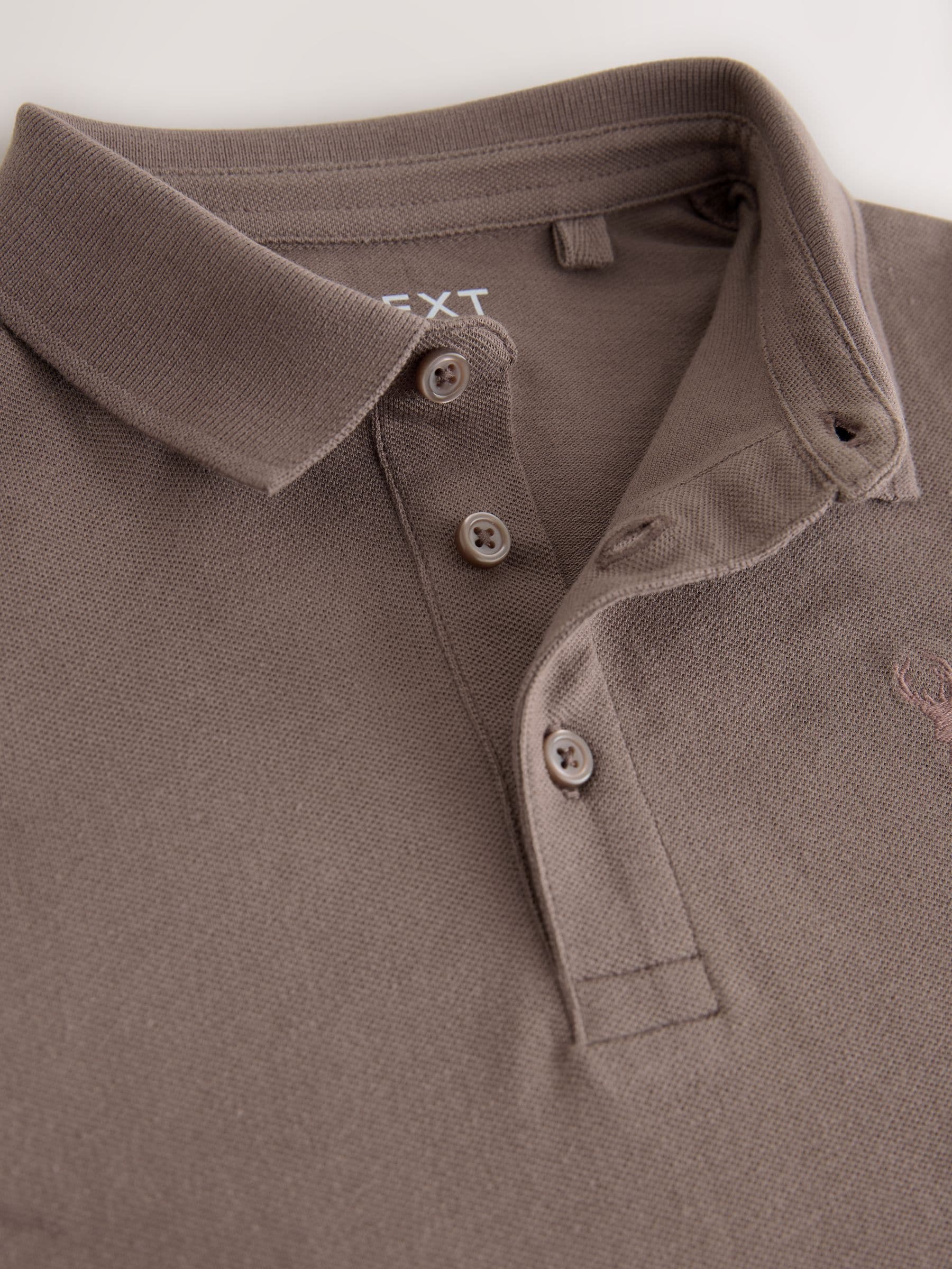 Buy Stag Mink Brown Short Sleeve Polo Shirt (3-16yrs) from the