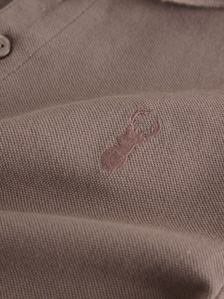 Mink Brown Short Sleeve Polo Shirt (3-16yrs) - Image 4 of 4 Mink Brown Short Sleeve Polo Shirt (3-16yrs) - Image 4 of 4