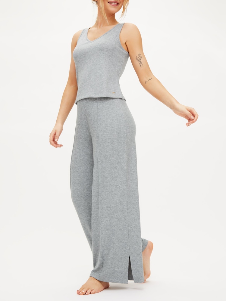 KBX Grey Marie Brushed Cami Top - Image 2 of 6 KBX Grey Marie Brushed Cami Top - Image 2 of 6