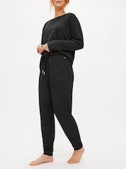KBX Black Marie Brushed Joggers - Image 2 of 6