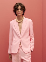 Mango Pink Blazer Boreli Suit Jacket - Image 1 of 6