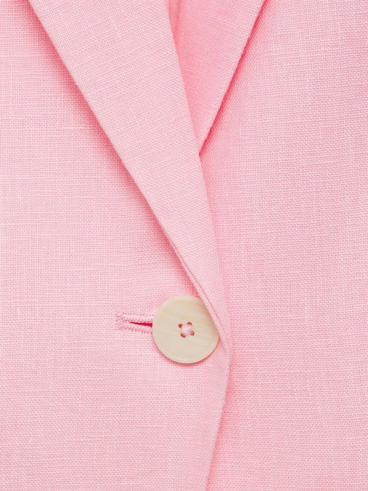 Mango Pink Blazer Boreli Suit Jacket - Image 6 of 6