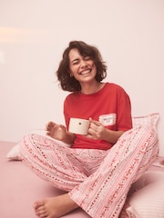 Red Graphic Short Sleeve Pyjamas - Image 1 of 12