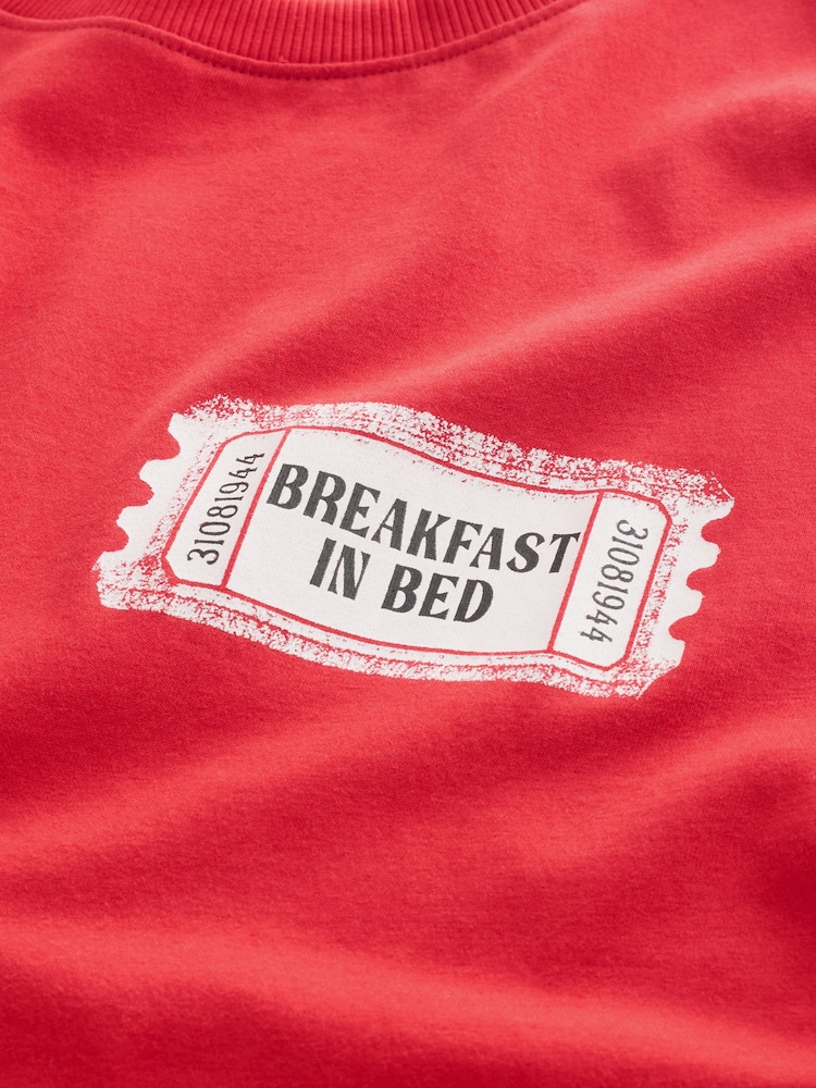 Red Graphic Short Sleeve Pyjamas - Image 12 of 12 Red Graphic Short Sleeve Pyjamas - Image 12 of 12