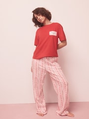 Red Graphic Short Sleeve Pyjamas - Image 2 of 12