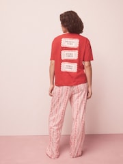 Red Graphic Short Sleeve Pyjamas - Image 4 of 12