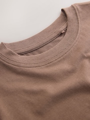 Marrón visón - Camiseta de manga corta (3-16años) - Imagen 3 de 4