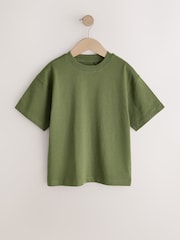 Verde caqui oscuro - Camiseta de manga corta (3-16años) - Imagen 1 de 4
