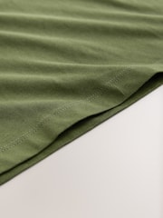 Verde caqui oscuro - Camiseta de manga corta (3-16años) - Imagen 2 de 4