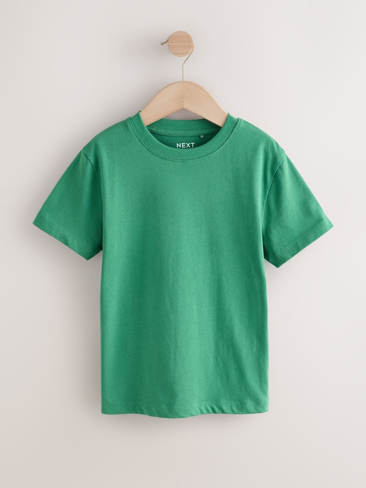Dark Green Regular Fit Short Sleeve T-Shirt (3-16yrs) - Image 1 of 4 Dark Green Regular Fit Short Sleeve T-Shirt (3-16yrs) - Image 1 of 4