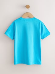 Aqua Blue Regular Fit Short Sleeve T-Shirt (3-16yrs) - Image 2 of 4