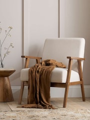 Birlea Natural Ellwood Fabric Armchair - Image 1 of 8
