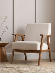 Birlea Natural Ellwood Fabric Armchair - Image 2 of 8