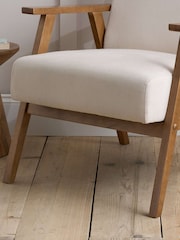 Birlea Natural Ellwood Fabric Armchair - Image 3 of 8