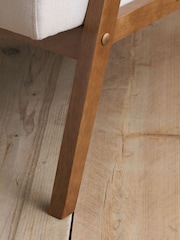 Birlea Natural Ellwood Fabric Armchair - Image 7 of 8