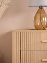 Birlea Brown Axel 6 Drawer Fluted Chest - Image 2 of 8