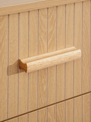 Birlea Brown Axel 6 Drawer Fluted Chest - Image 6 of 8