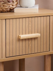 Birlea Brown Axel 1 Drawer Bedside Table - Image 3 of 5