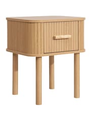 Birlea Brown Axel 1 Drawer Bedside Table - Image 5 of 5
