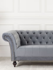 Birlea Grey Chester 2 Seater Sofas - Image 1 of 6