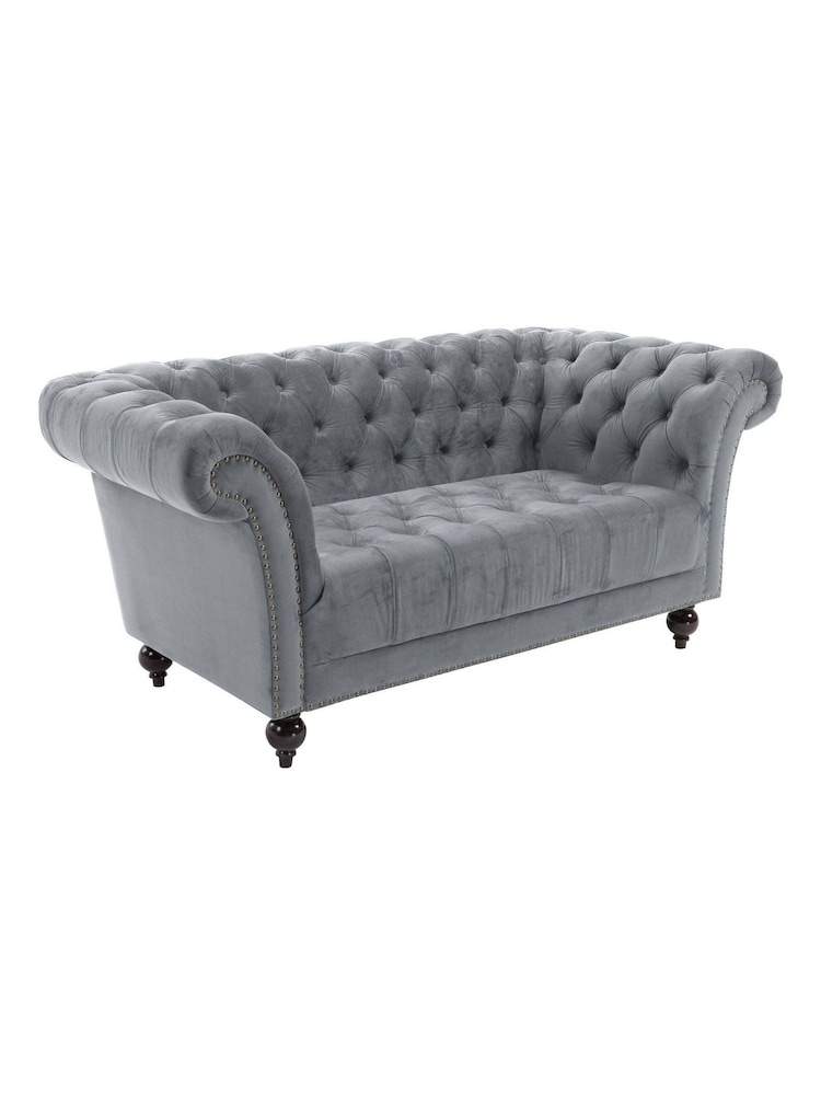 Birlea Grey Chester 2 Seater Sofas - Image 6 of 6