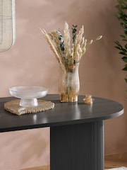 Birlea Black Axel Oval Fluted Dining Table and Chair Set - Image 5 of 6