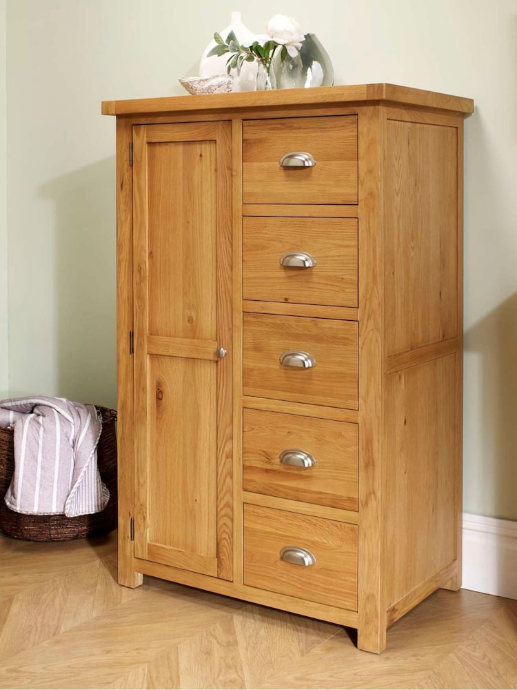 Birlea Brown Woburn Single Wardrobe - Image 1 of 6