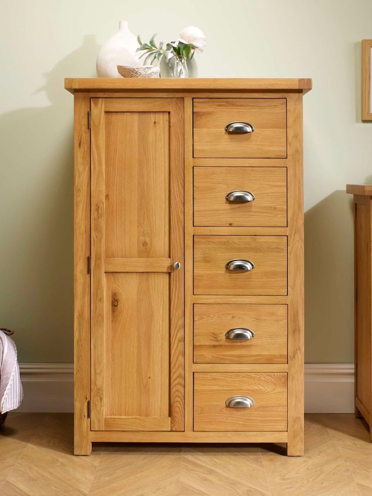 Birlea Brown Woburn Single Wardrobe - Image 2 of 6