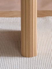 Birlea Brown Axel Oval Fluted Dining Table - Image 3 of 4