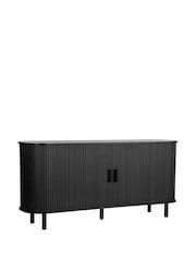 Birlea Black Axel 2 Door Fluted Sideboard - Image 11 of 12