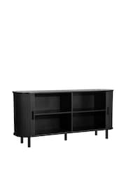 Birlea Black Axel 2 Door Fluted Sideboard - Image 12 of 12