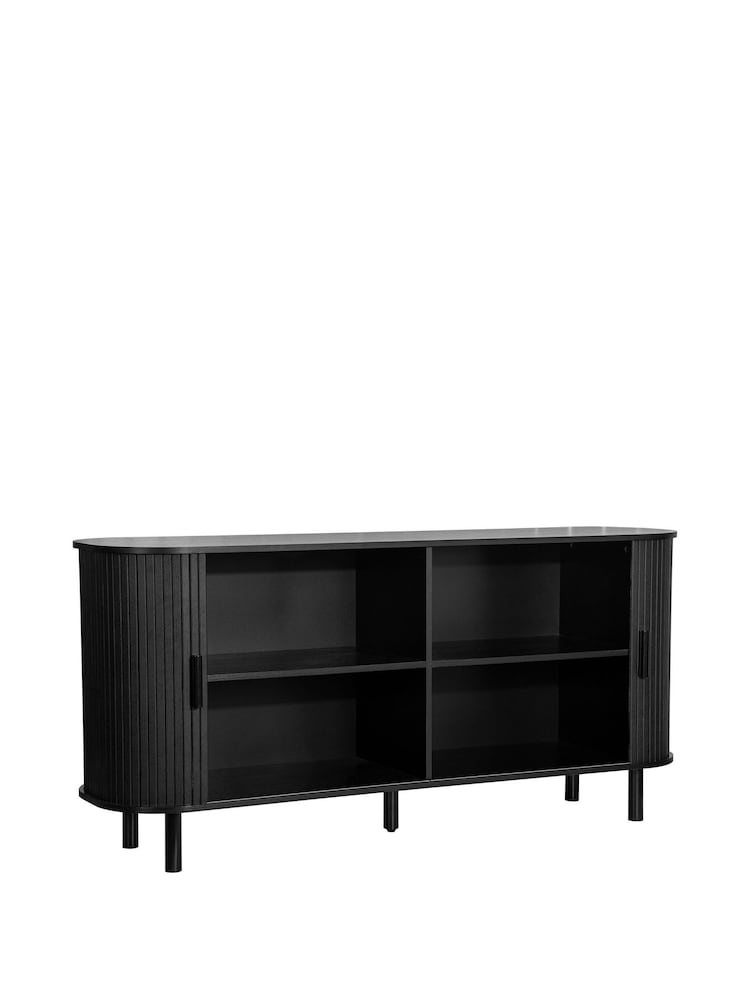 Birlea Black Axel 2 Door Fluted Sideboard - Image 12 of 12