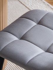 Birlea Grey Axel Fabric Dining Chairs - Image 4 of 8