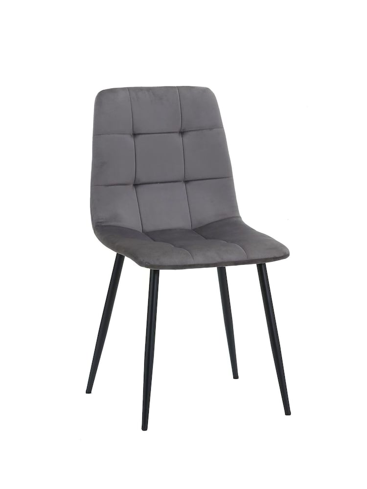 Birlea Grey Axel Fabric Dining Chairs - Image 8 of 8