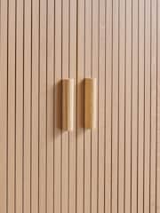 Birlea Brown Axel Double 1 Drawer Fluted Wardrobe - Image 5 of 8