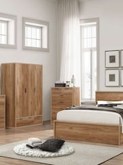 Birlea Brown Stockwell Triple, 2 Drawers Wardrobe - Image 3 of 4