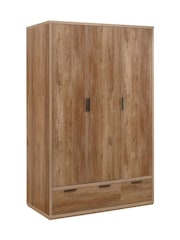 Birlea Brown Stockwell Triple, 2 Drawers Wardrobe - Image 4 of 4