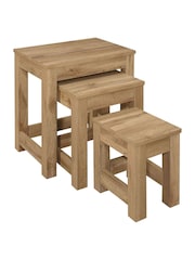 Birlea Brown Compton Nest of Tables - Image 2 of 3