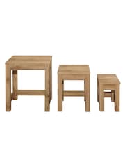 Birlea Brown Compton Nest of Tables - Image 3 of 3