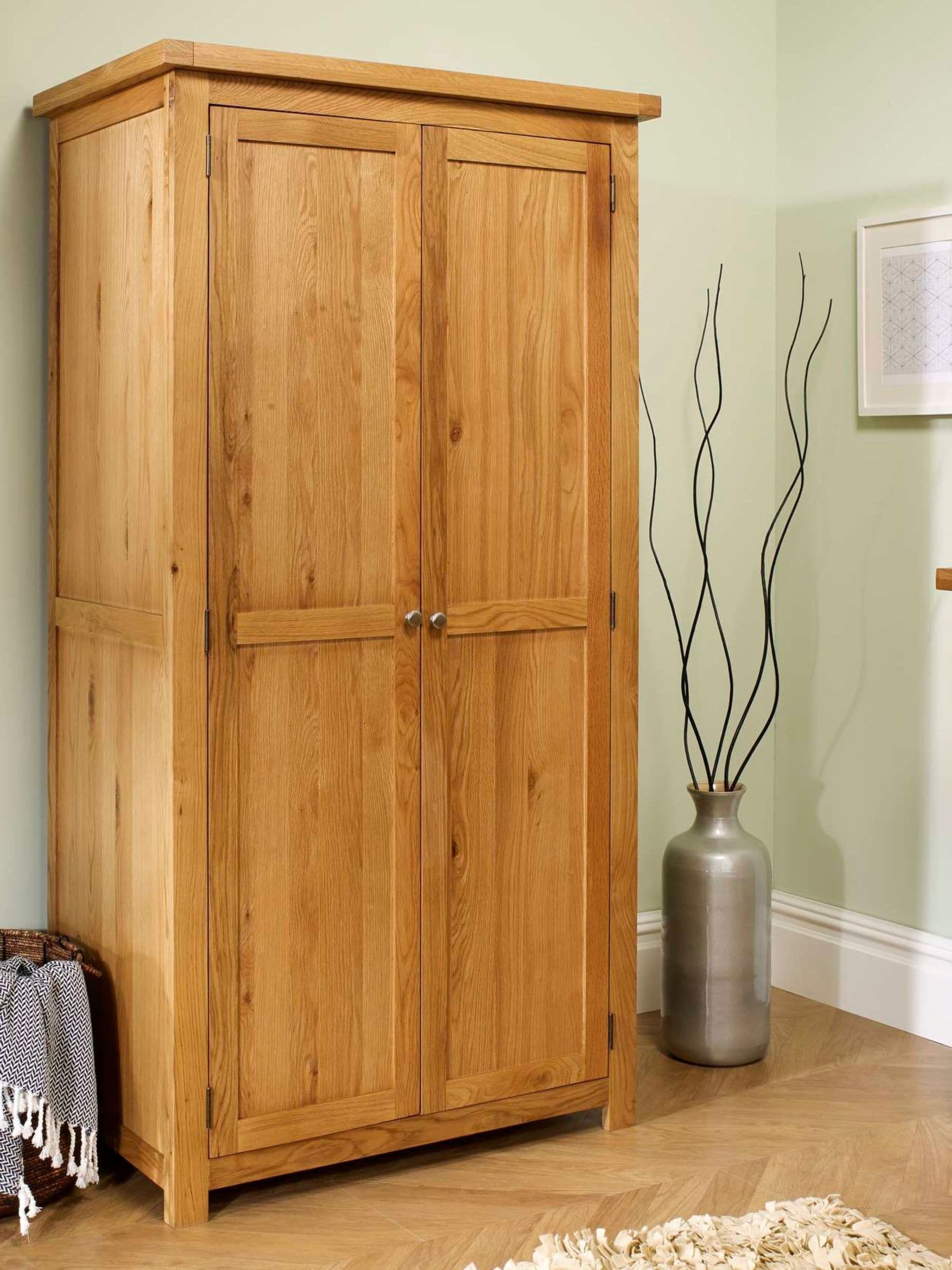 Birlea Brown Woburn 2 Door Wardrobe Oak, Sports Direct - Image 5