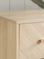 Birlea Oak Herringford 6 Drawer Wide Chest - Image 2 of 5