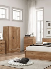 Birlea Oak Stockwell 4 + 2 4 Drawer Chest - Image 3 of 4