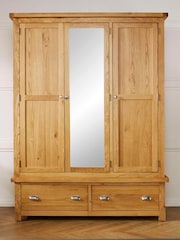 Birlea Brown Woburn Triple, 2 Drawers Wardrobe - Image 1 of 4