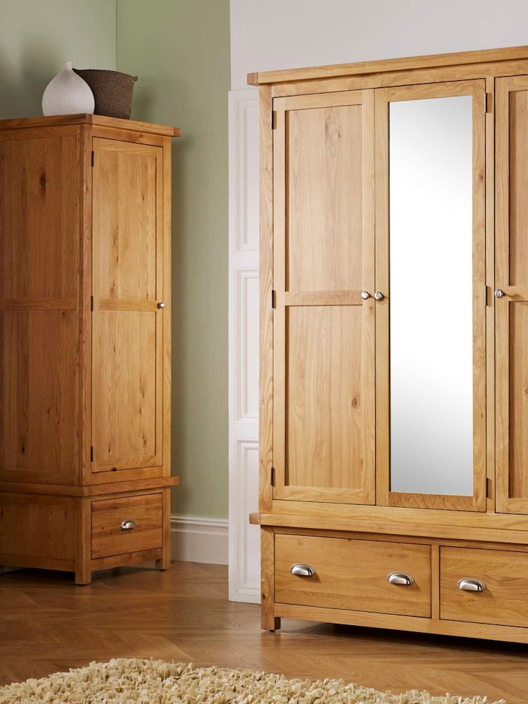 Birlea Brown Woburn Triple, 2 Drawers Wardrobe - Image 2 of 4