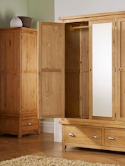 Birlea Brown Woburn Triple, 2 Drawers Wardrobe - Image 3 of 4
