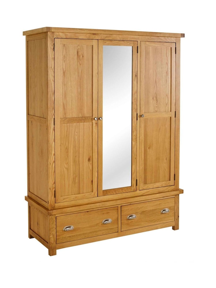 Birlea Brown Woburn Triple, 2 Drawers Wardrobe - Image 4 of 4