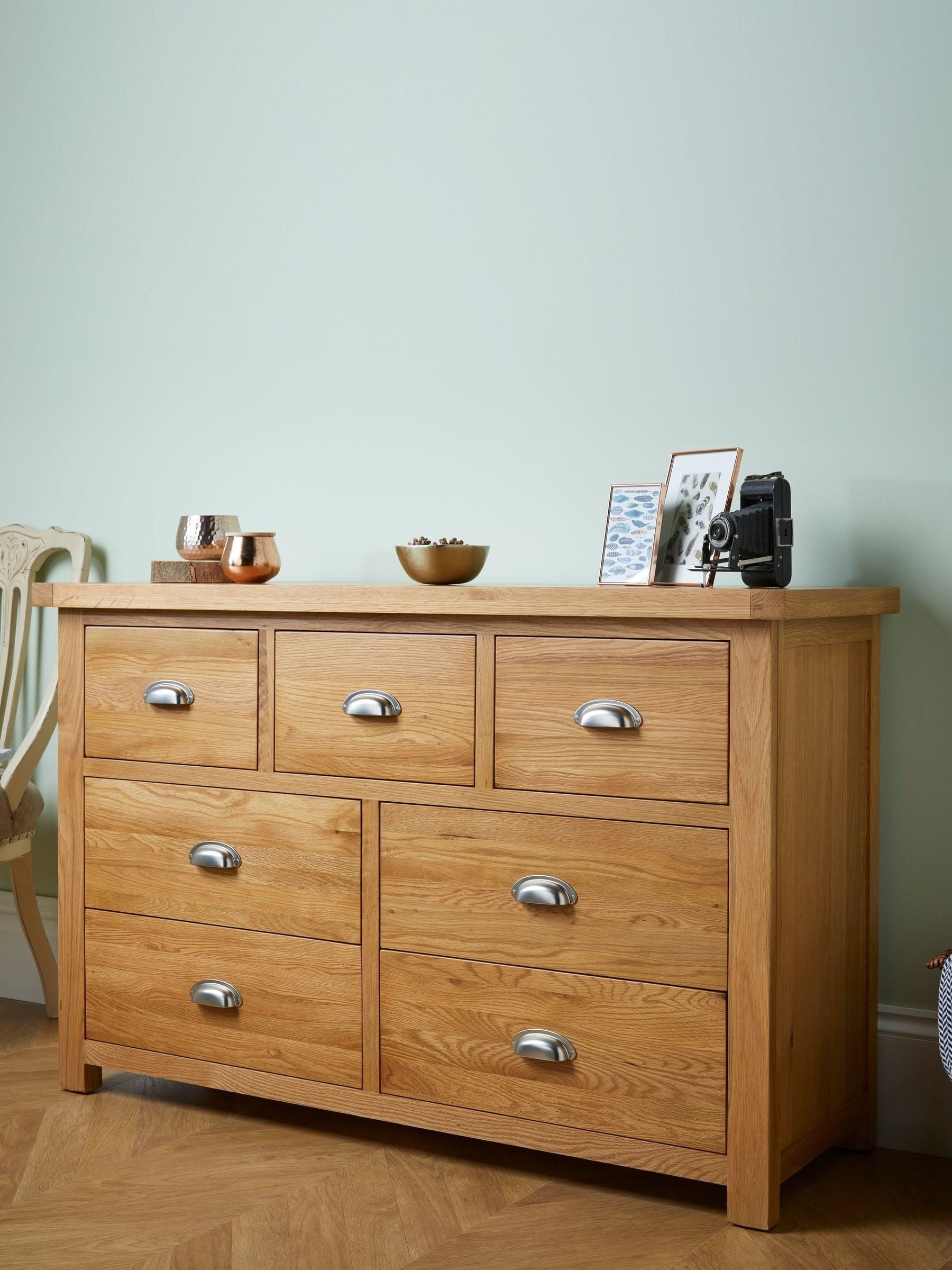 B&Q - Woburn 4 + 3 Chest In Oak - Image 6