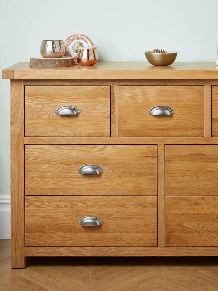 Birlea Brown Woburn 4 + 3 7 Drawer Chest - Image 2 of 8